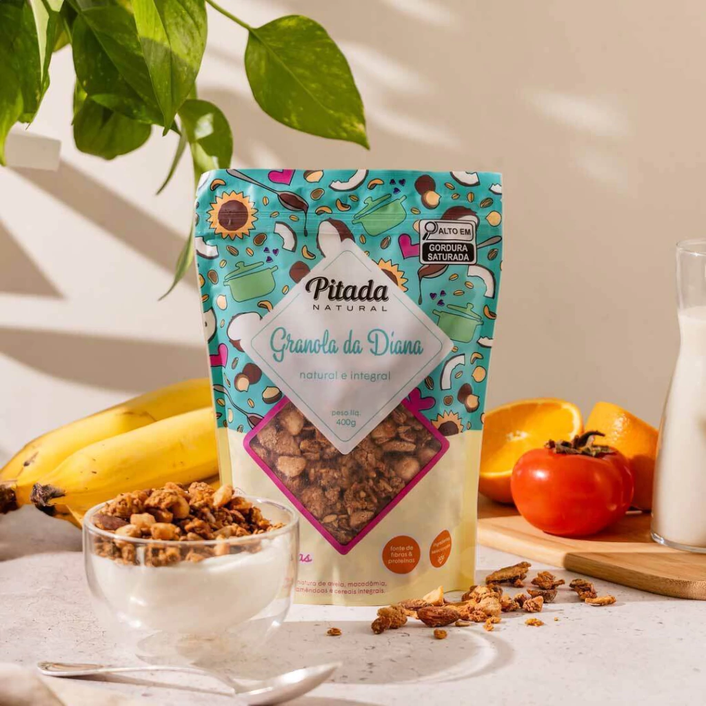 PITADA NATURAL GRANOLA DA DIANA NATURAL E INTEGRAL 400G